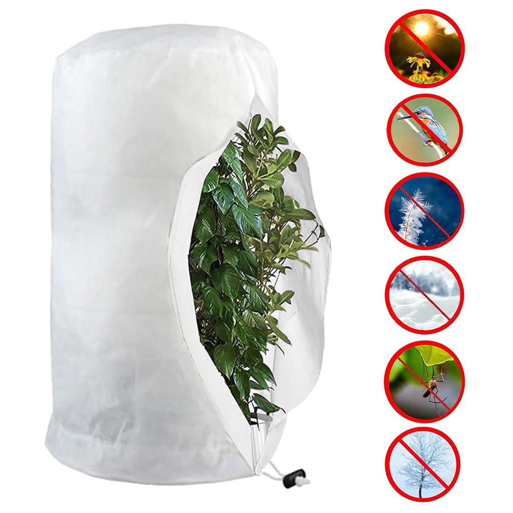 Winter Plant Protection Bag Frost Protection Weather proof Drawstring Plant Cover Vegetation Anti-Frost Bags Shrub Jacket Cover