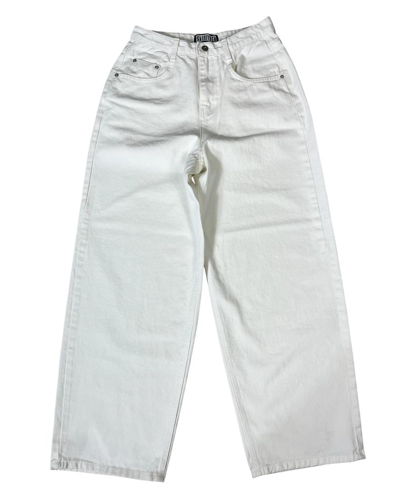 SK8ER ROCK Camo Flap Ivory Curved Jeans