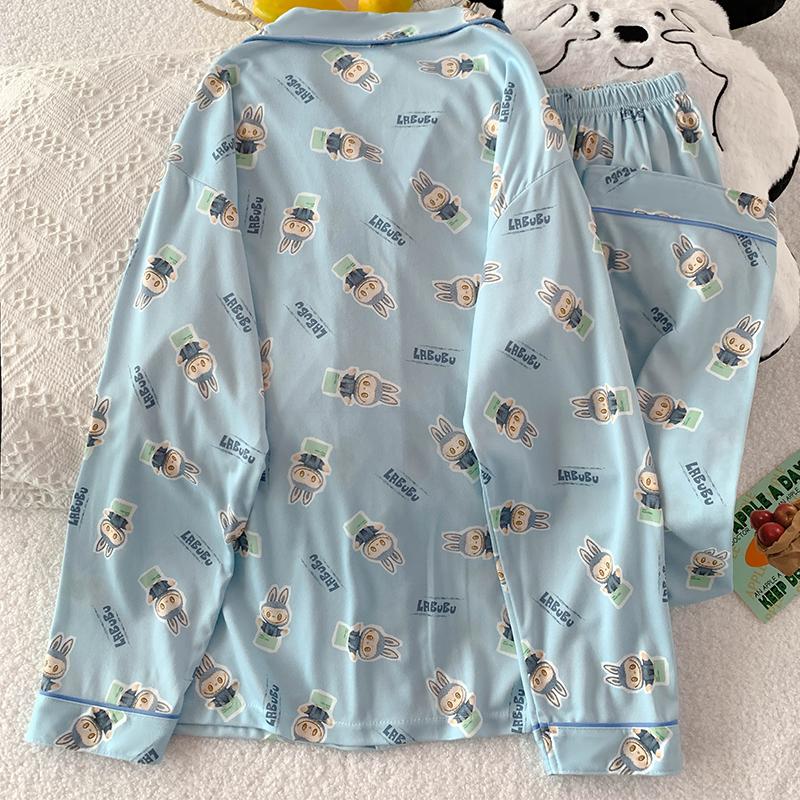 Pijama Coração Roxo Primavera Outono para Mulheres Moda Manga Comprida tops e Calças roupa de dormir Elegante de Alta Qualidade Confortável Lapela Roupa de Descanso
