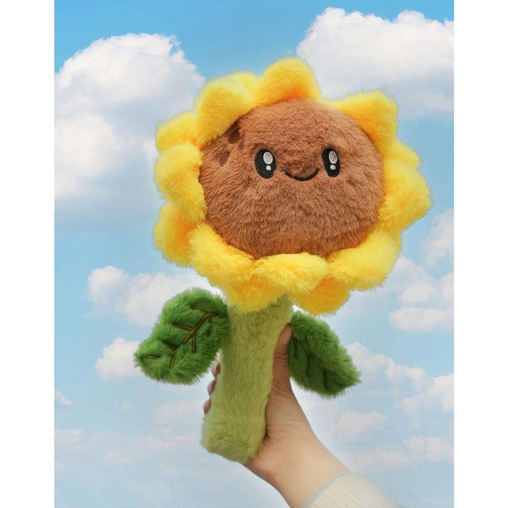 35cm Sunflower Plush Toy Soft & Cute Stuffed Flower with Happy Face Birthday Toys for Girlfriend Valentine's Day Gift Home