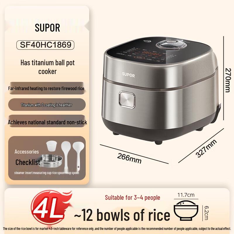 SUPOR 4L Smart IH Rice Cooker