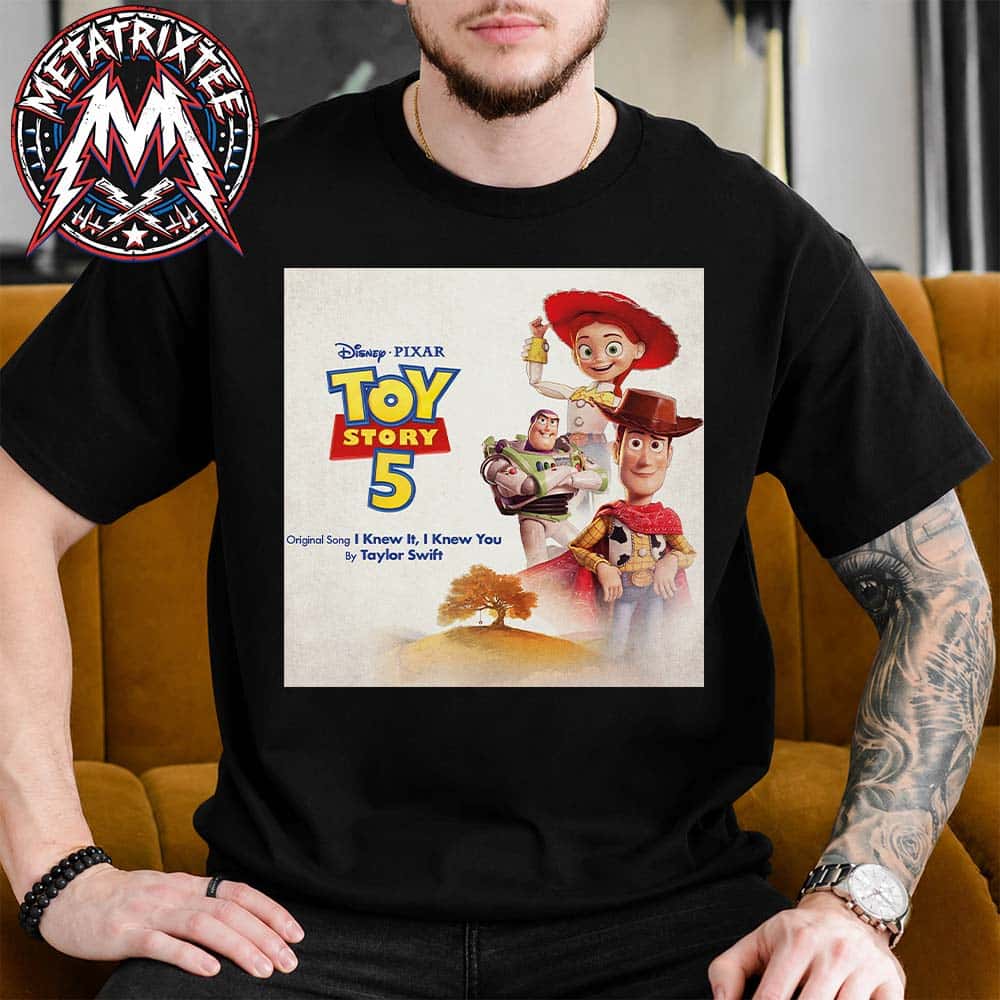 Taylor Swift I Knew It I Knew You Toy Story 5 Tee, June 5 2026 Black Short T-Shirt