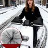 Motorcycle Handlebar Mittens Warm Bicycle Handlebar Gloves Windproof Bike Handle Bar Cover for Bike Snowmobile Motorcycle