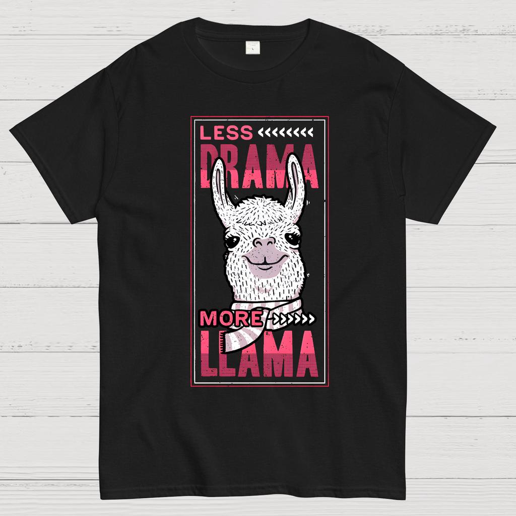 Less Drama More Llama Cotton Summer Casual Cool Loose T-Shirt