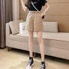 Women's High-Waist Versatile Workwear Capris – Korean Style, Wide-Leg, Summer Casuals