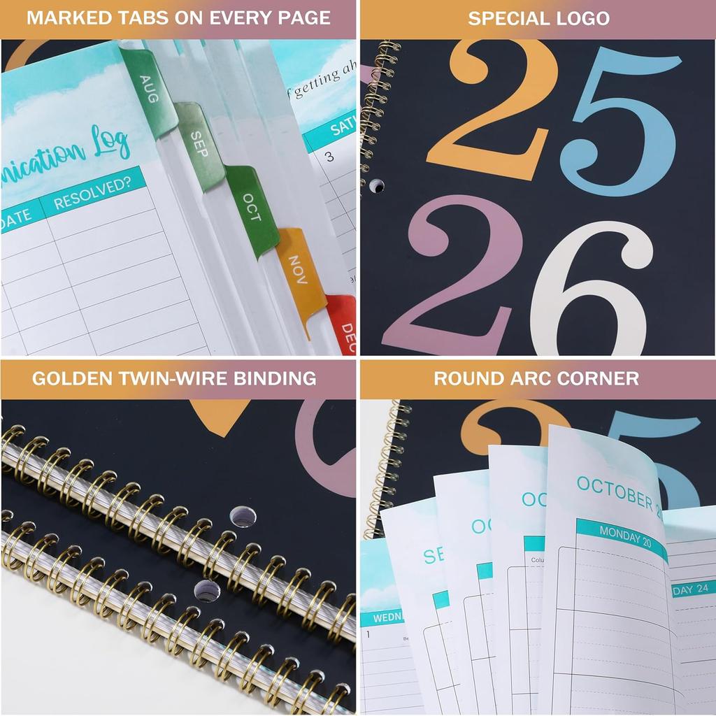 Student Planner 2025-2026 - Academic Student Planner 2025-2026, Aug. 2025 - Jun. 2026, 8.5'' x 11'', School Planners with Stickers, Week's Goals,