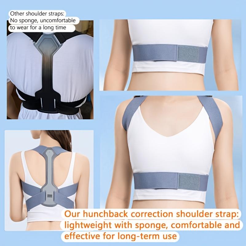 1pc Posture Invisible Adjustable Keel Back & Shoulder Alignment Strap, Breathable Mesh Ergonomic Daily Wear Posture Trainer