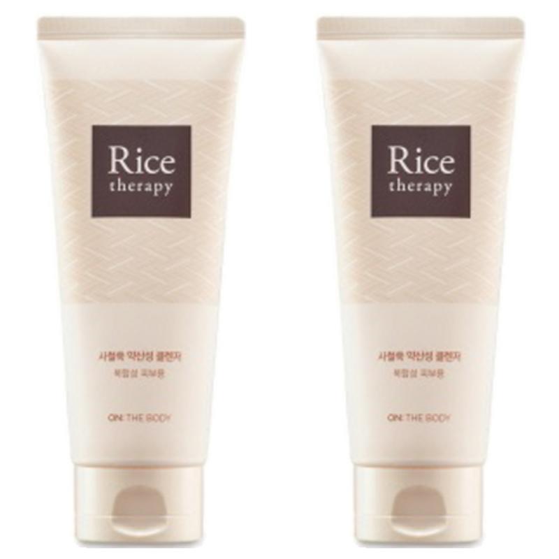 On the Body Rice Therapy Mugwort Mild Acidic Foam Cleanser, 150g, 2 Pcs