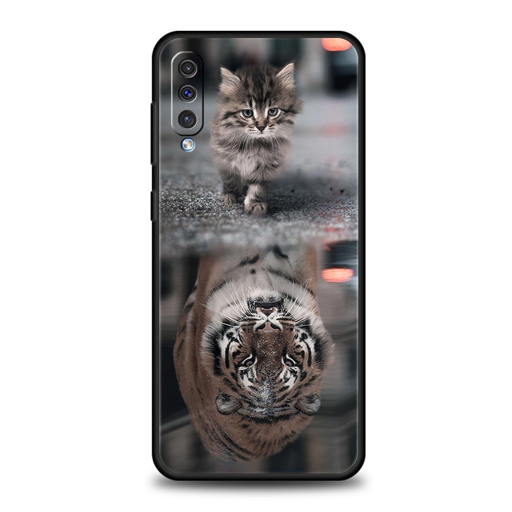 Animal Tiger Lion Case For Samsung Galaxy A12 A22 4G A32 5G A72 A52 A70 A50 A20e A30 A02s A10 A20s A10s A40 A04 Phone Cover Soft