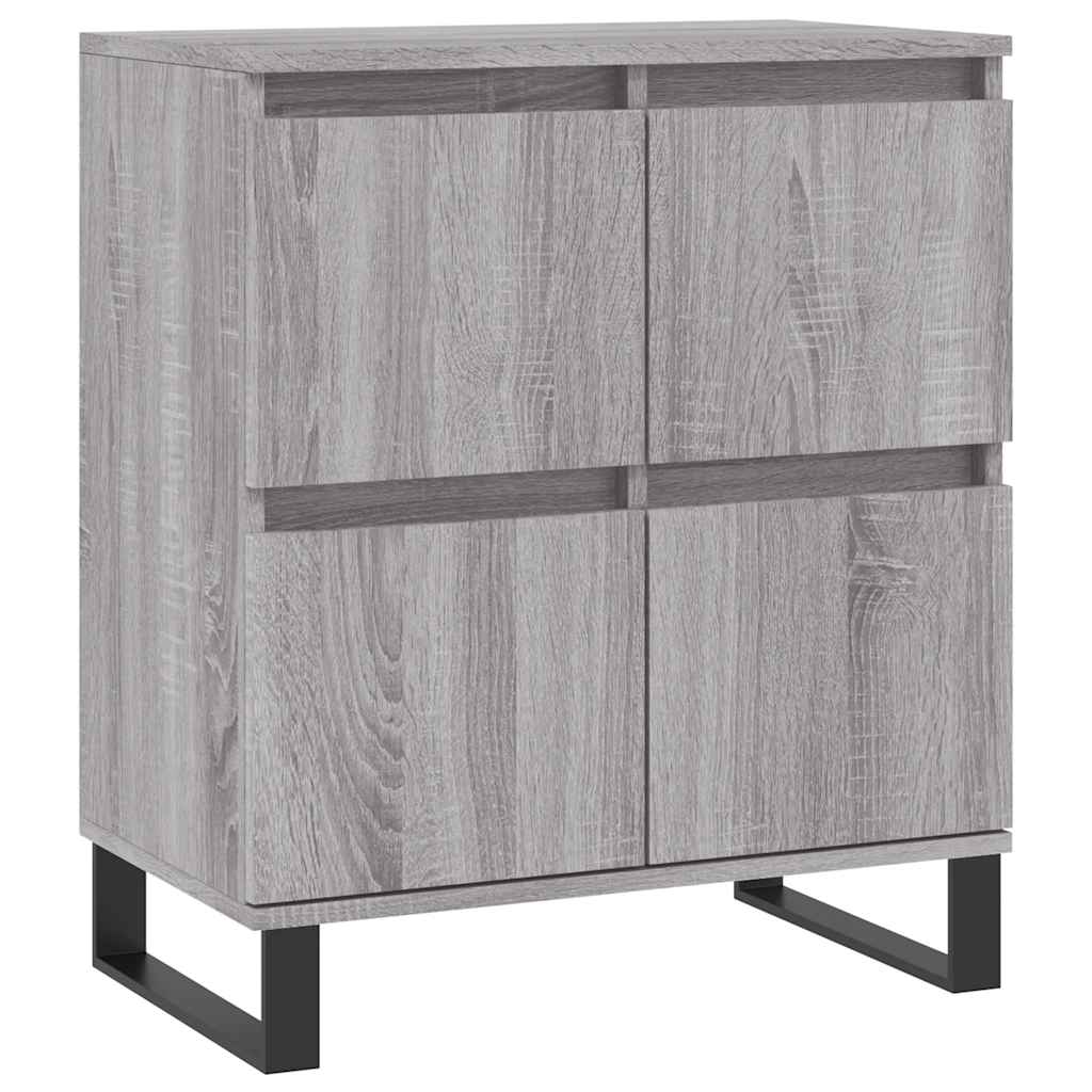 Vidaxl Chest of Drawers, Sonoma Oak Grey, 60X35X70 Cm, Wood-Based Material