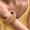 Vintage Ethnic Style Bangle Classic Bohemian Braided Bracelet Rattan Woven Bracelet  Vacation