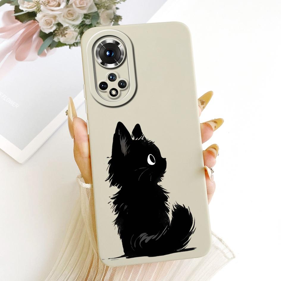 For Huawei Nova 9 Case Popular Flower Cover Soft Liquid Silicone Shockproof TPU Bumper For Huawei Nova 9 Pro Nova9 NAM-LX9 Shell