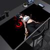 Tappetino Mouse Anime Ragazza Scura Accessori da Gioco Mousepad per Laptop Tappetino Mouse Antiscivolo Esteso Tastiera Gamer Tappetino da Scrivania Bianco e Nero