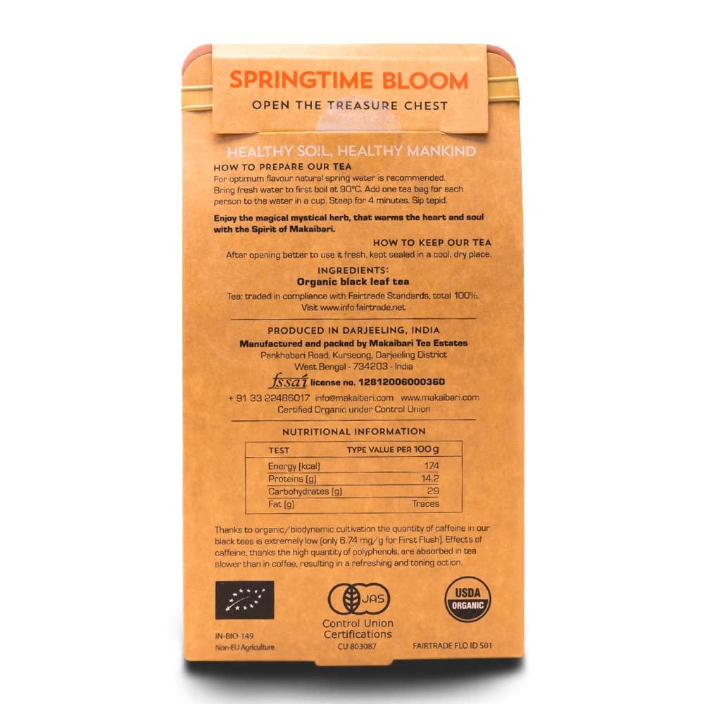 Makaibari Springtime Bloom First Flush Darjeeling Black Tea – 25 Tea Bags (50 g)