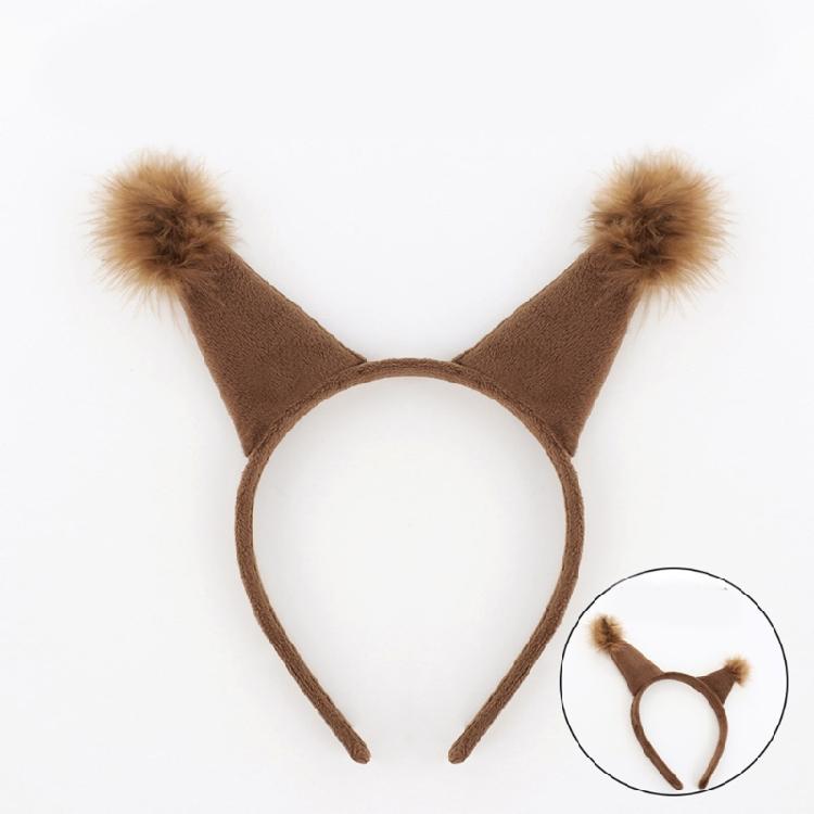 Animal Squirrel Costume Set,Squirrel Ears and Tail Set Animal Fancy Dress Kit for Birthday Party Halloween Cosplay Props