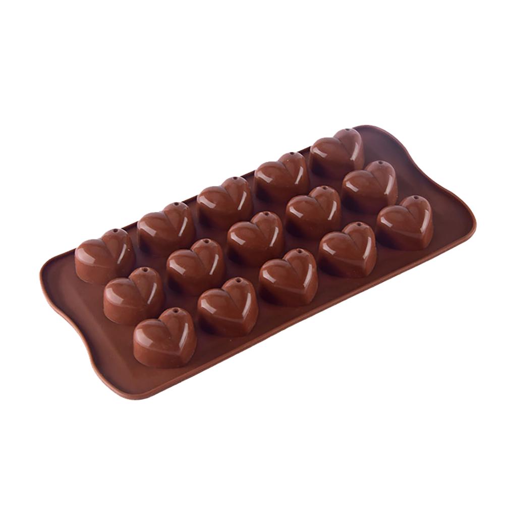 New Heart Shape Silicone Chocolate Mould Truffle Valentine Jelly Ice Soap Candy Chocolate Candy Molds Baking Accessories Cake