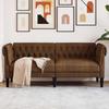 VidaXL Chesterfield 2-Seater Sofa, Chair with Armrests and Backrest, Seat with Legs, Living Room TV Armchair, Modern, 372555