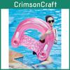 U-shaped Water Float Lounger With Handle Thick Inflatable Pool Float Adult Lounge Chair Yellow
