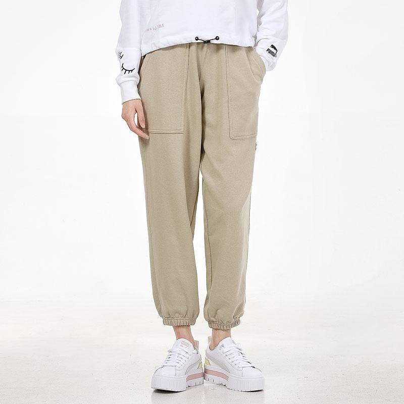 PUMA Sports Pants Women's Khaki Moderate 533054-42