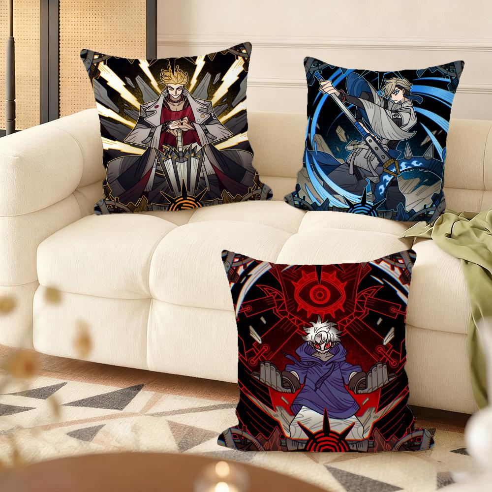 Anime G-Gachiakuta Cushion Cover Soft Short Plush Pillow Cover Smooth Cozy Texture Aesthetic Cushion Case Home Decor