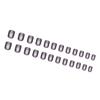 24 Pieces Press on Nail Gray Purple Cat Eye Short False Nail Easy To Apply Fashionable Manicure For Busy Women