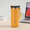 Stainless Steel Thermos  Coffee Cup with Rope Vacuum Insulation Cold Preservation Travel Water Cup Can Hold Coffee Tea Iced Water