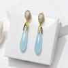 Musla Design Vintage Blue Green Purple Crystal Icicle Long Tassel Water Drop Earrings For Women Gifts High Quality Fine Jewelry