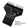 Stable Performance Motherboard USB 9Pin Interface Header Splitter for Computer RGB Light 1 To 2 USB Hub