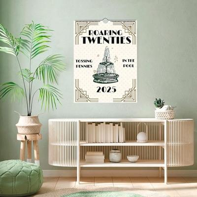 Desk Calendar 2025,12 Monthly Wall Calendar Assorted Patterns, Easy To Hang