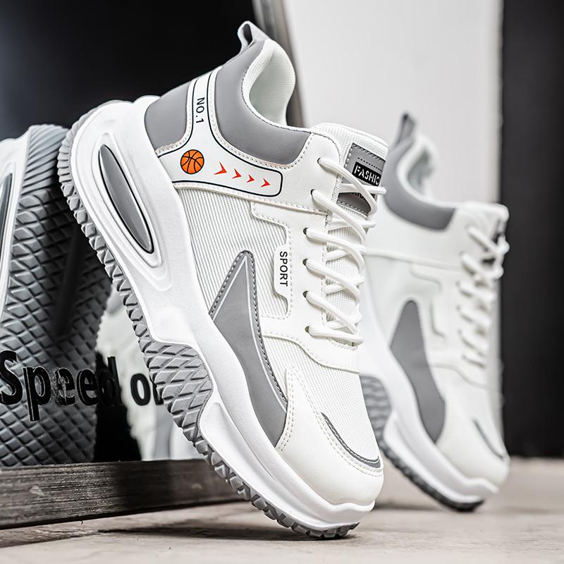 Mens Running Shoes 2026 New Mesh Thick Sole Anti Slip Daily Casual Training Trendy Sneakers for Man