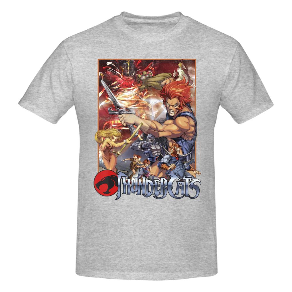 Piece Character Collection Funny Graphic  Cotton TShirt ThunderCats S Vintage Cartoon Tees Tops For Unisex