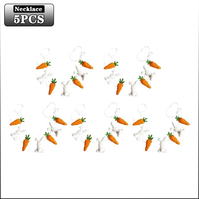 1-10PCS Easter Carrot Bunny Fabric Hanging Decor Creative Home Party Decoration Indoor Gift for Spring Festival Holiday Ornament