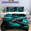 deku 3pcs Bedding Set Duvet Cover Closure Includes 1 Duvet Cover & 2 Pillowcases for All Seasons Bedroom Home Dorm Decor