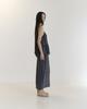 Current Pleats Long Skirt(Indigo Blue)