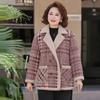 Women's Plus Size Plush Lined Plaid Cotton Jacket