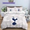 Tottenham Hotspur Pattern Bedding Quilt Set  Home Decoration  Gift (1 * Duvet Cover + 2 * Pillowcase  Without Core)