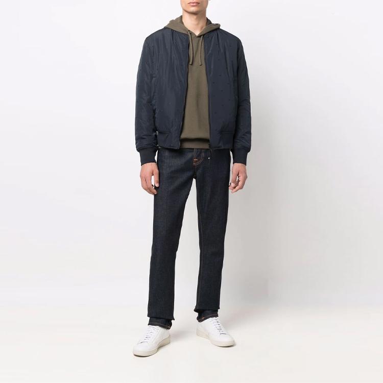 EMPORIO ARMANI Puffer Jacket Men's Navy Blue 6K1B96-1NPEZ-09F3
