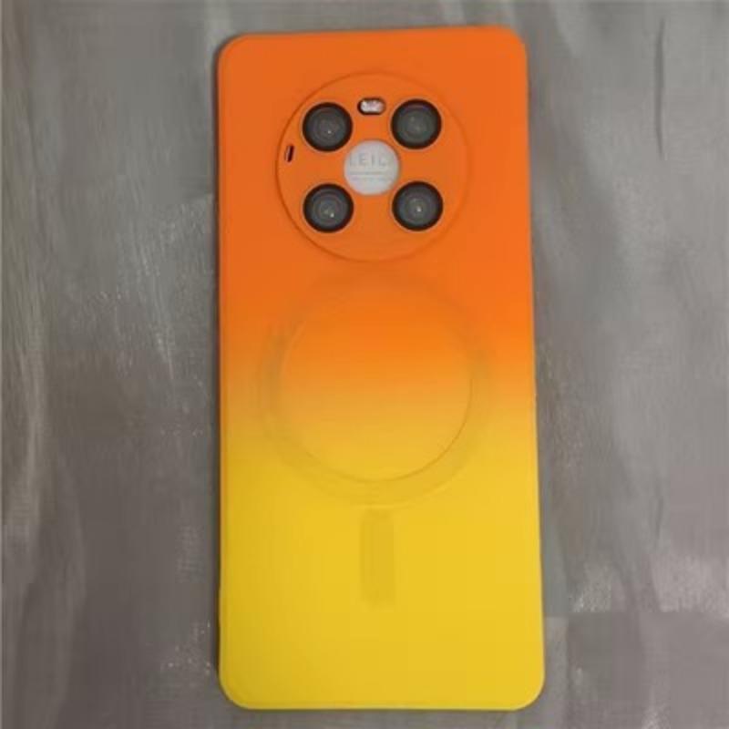

Suitable for Huawei Pura70 Gradient Magnetic Phone Case, MATE60pro High-end Silicone Protective Case, Mate50e Pura70pro+