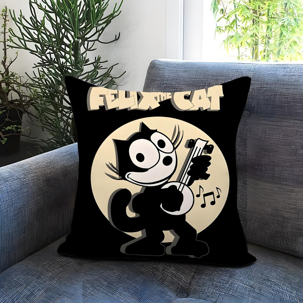 BELIEBT Felixx die Katze Kissenbezug Bequem Wendbarer Kissenbezug Ideal für Auto Sofa Schlafzimmer & darüber hinaus