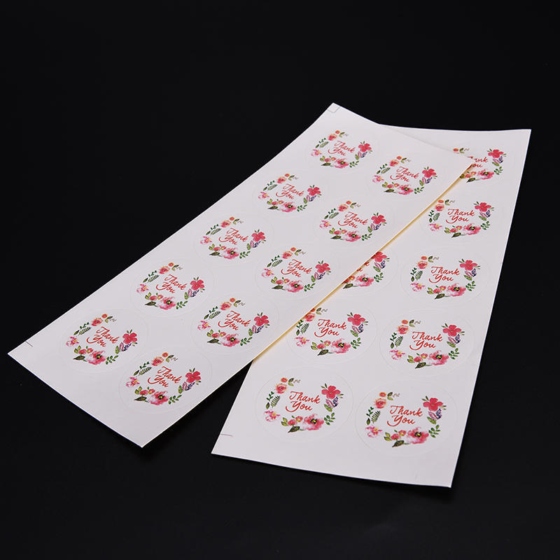 100 Stück 3,5 cm Aufkleber mit Blumendesign für kreative Papieraufkleber Dankesiegel für Geschenke