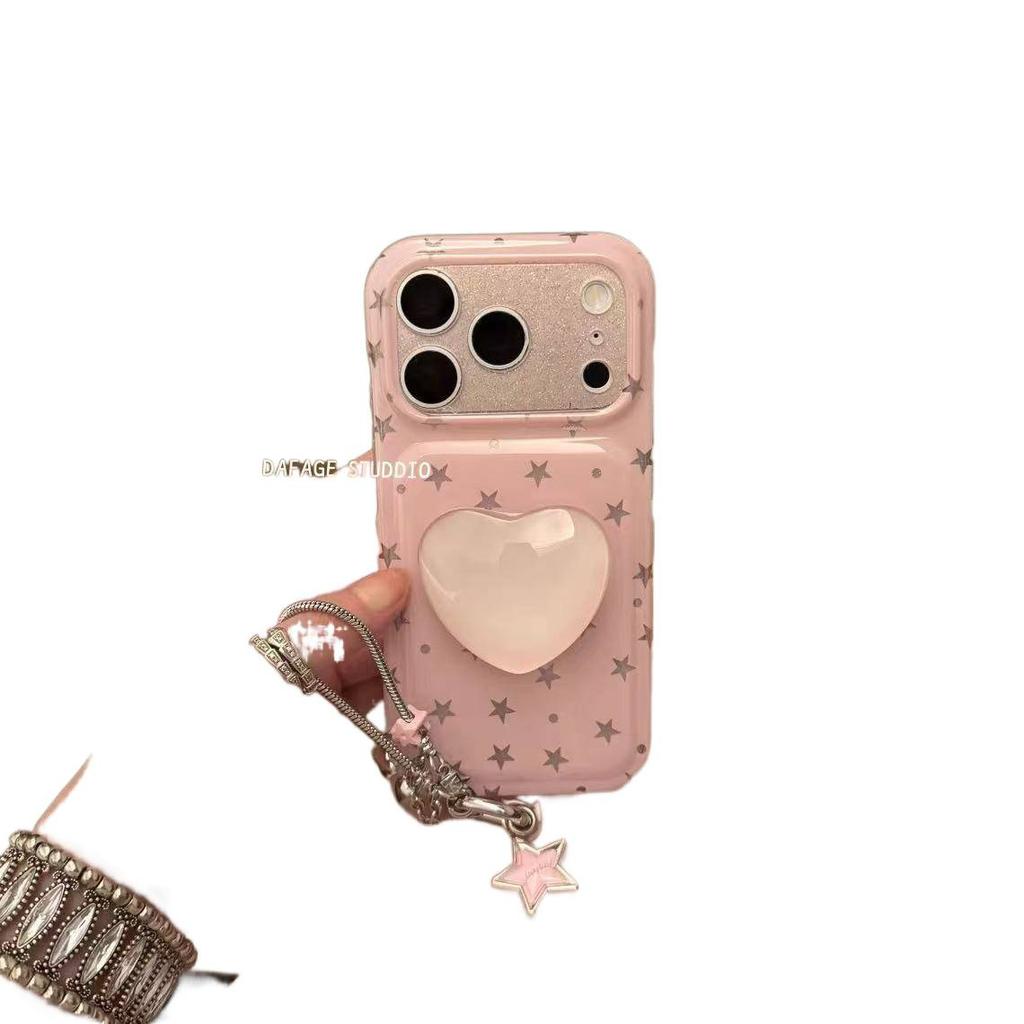 Millennium Spice Girl Star Love Bracket Chain Suitable for Apple 14Promax Mobile Phone Case 16 Women 17Pro Apple