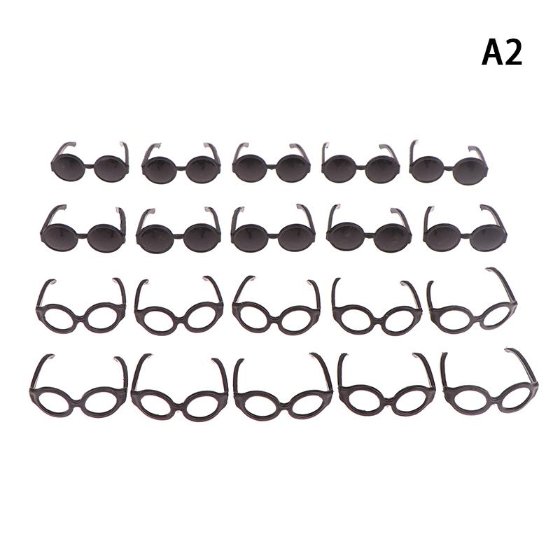 

20 шт. аксессуары для кукол, мини-пластиковые очки для 1 человека:6 кукольных детских игрушек as the picture