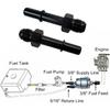 Fuel Adapter Fitting Fits for G-M LSX 3/8" Quick Disconnect Factory Fuel Rails LS1, LS2, LS6, LS3, 6AN Male To 3/8" Male for G-M Quick Connect