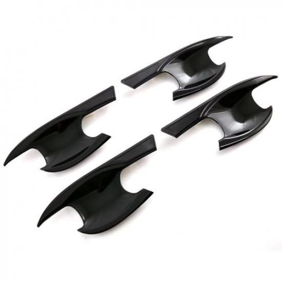 Glossy Black Car Side Door Bowl Handle Cover Trim For Honda Accord -2024
