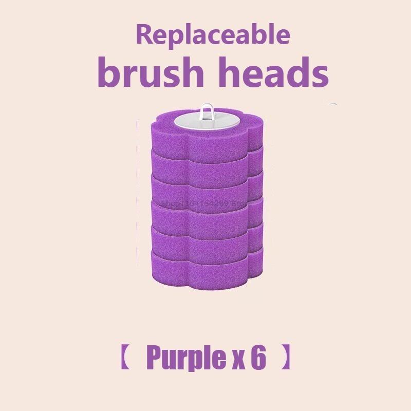 Disposable Toilet Brush Replacement Head Cleaning Kit Lengthened Handle Auto Lid Opening Toilet Bowl Cleaner Kit for Bathroom
