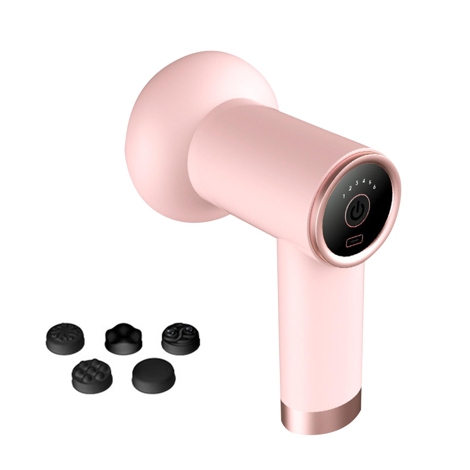 

Ручной электрический массажер для удаления целлюлита, портативный расслабляющий аппарат для тела, электрический коррекция фигуры push button розовый