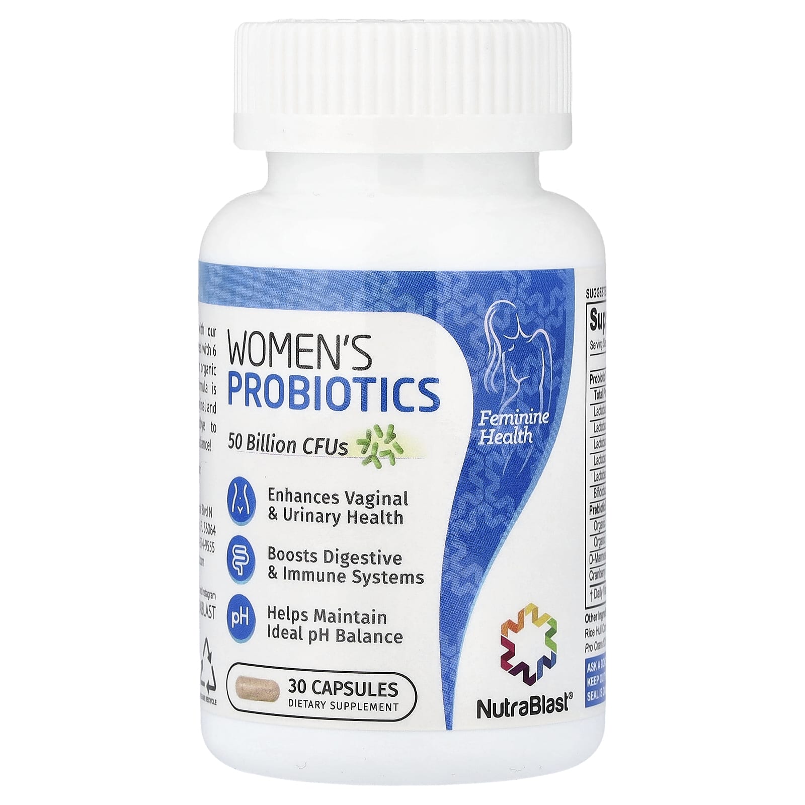 

NutraBlast, Women s Probiotic, 30 Capsules