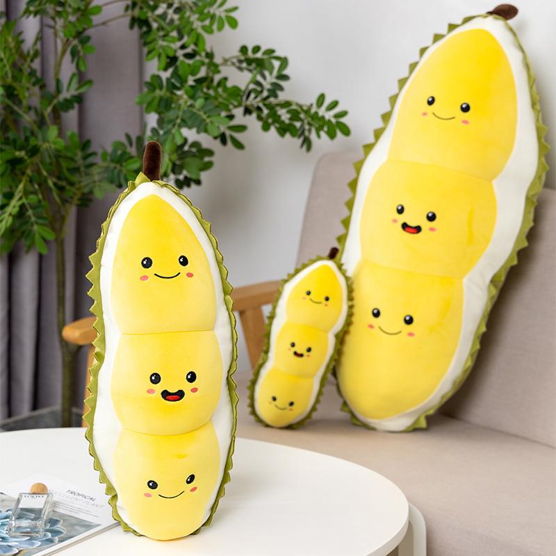 Kawaii Soft Fruit Durian Plush Stuffed Toy Pillow Sofa Bed Home Decoration Cushion Cute Baby Kid Girlfriend Birthday Gift