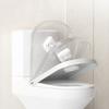 Nettoyant auto-adhésif pour cuvette de toilette avec lumière UV Installation facile Rechargeable Activé par détecteur de mouvement Lumière pour couvercle de toilette