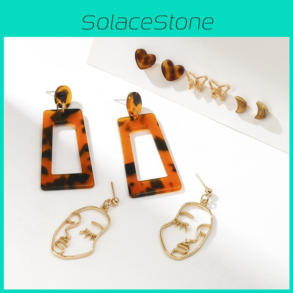 Trendy Geometric Acrylic Earrings Women's Fashion Jewelry Perfect For Gifting